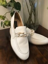 Dubarry white leather shoes.UK 7