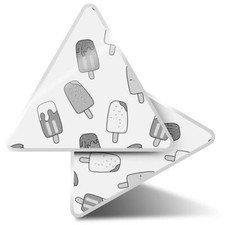 2 x Triangle Stickers  10cm -