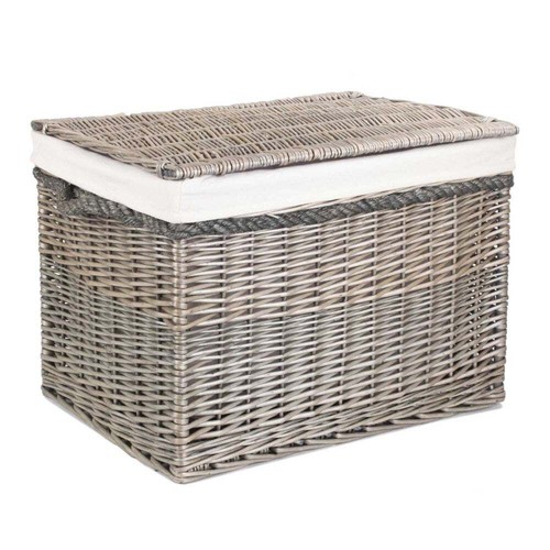 Wicker storage trunk - wicker,