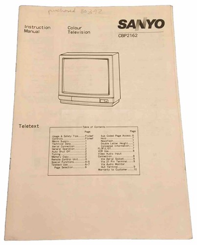 Sanyo crt monitor colour - sanyo, 21”