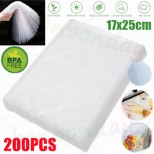 200PCS Vacuum Sealer Food Storage Bags Vacum Sealer Dry Wet Pack Machine Bags UK