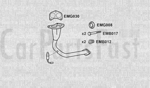 Exhaust front pipe ford - exhaust, escort