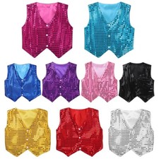 Kids boys shiny sequin - sequin, vest