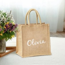Personalised Shopping Bag Custom Jute Tote Bag Burlap Bag