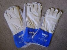 3 Pairs Of Juba Weldy 408TIG Leather Working Gloves Size 7 