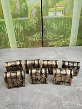 Mini Pirate Treasure Chest Box 7 Pieces Party Supplies Kids Prizes Toys Decor