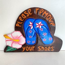 Please Remove Your Shoes Sign