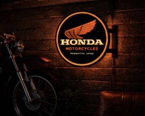 Honda motorcycles led wall - motorcycles,