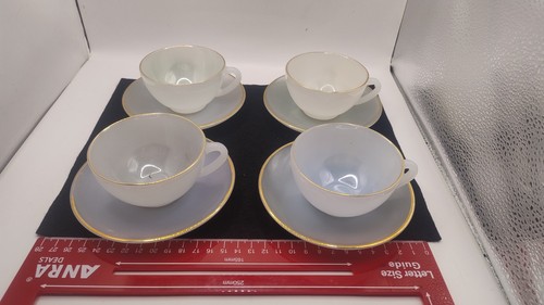 Arcopal milk glass france cups - glass,