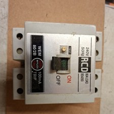 WYLEX 80 AMP 100mA DOUBLE POLE
