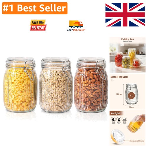 Durable glass canisters - 1l,