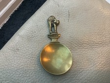 Vintage Manx Cat caddy spoon. Small Brass spoon with a cat handle. Pre-Owned