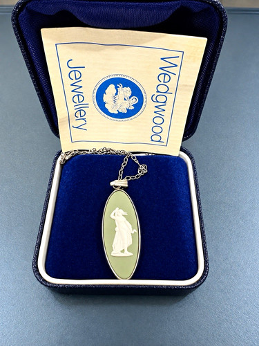 Wedgwood green oval cameo - wedgwood,