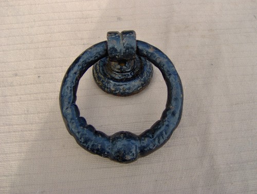 Antique cast iron door knocker - cast,