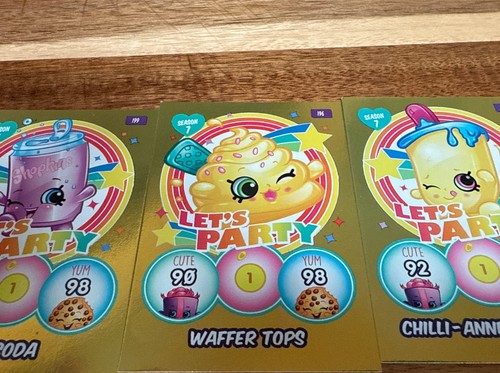 Shopkins trading cards - cards, let’s