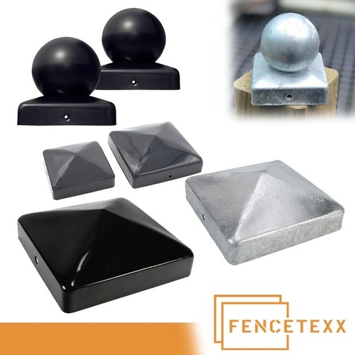 Metal fence post caps - fence, |