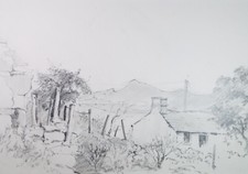 Original pencil drawing - pencil,