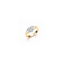 9ct Gold Baby/Childs Heart Ring set with Cubic Zirconia