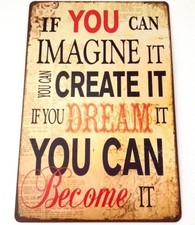 RETRO METAL WALL SIGN TIN