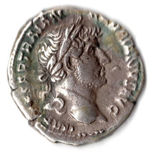 Roman Silver Denarius Hadrian