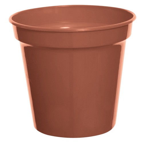 Terracotta plastic plant - terracotta, pot