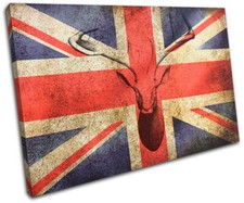 Stag Union Jack  Vintage