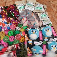 20 X  Bulk Buy Cat Kitten Toys Rod Fur Mice Bells Balls  Catnip Toy Bundle