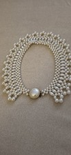 Vintage faux pearl choker - pearl,