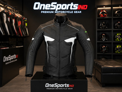 Men motorcycle leather - men's,