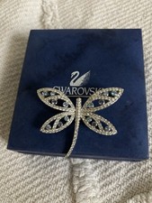 Genuine Swarovski Butterfly Brooch, Rhodium Plated