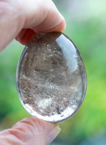 Quartz crystal egg - quartz,