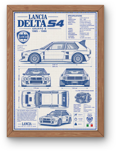 Lancia delta blueprint - s4,