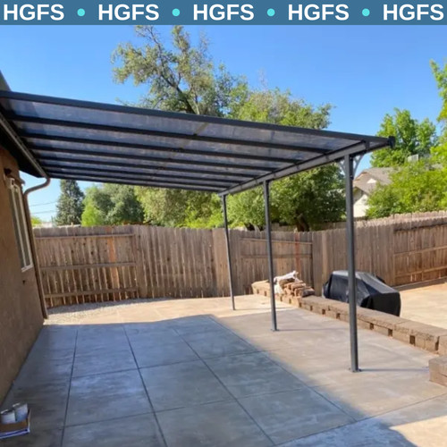 Large metal pergola with - large,