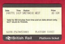 APTIS Platform Ticket - BR(M) Smethwick West (Closed in 1996) - Window M01: 1991