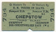 Railway ticket GWR 3rd cl