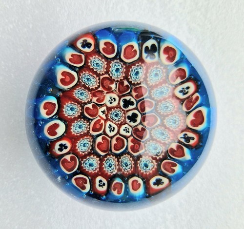Vintage murano red and - red, blue