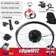 20" 1000W/250W Electric BicycleFront/Rear Wheel Conversion Kit Motor Hub 48/36V