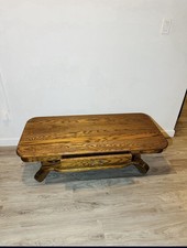 Antique RECTANGULAR OAK COFFEE