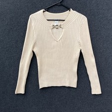 Cache Womens Large Ribbed Knit