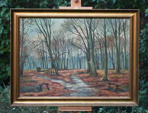 Niels henningsen signed oil - henningsen,