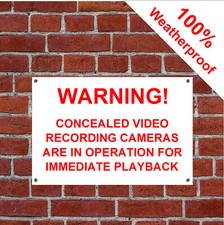 Warning concealed video