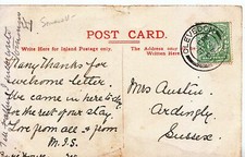 Genealogy Postcard - Family History - Austin - Ardingly - Sussex 2101 