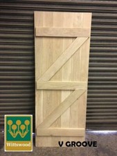 Oak Ledge & Brace Door Ready