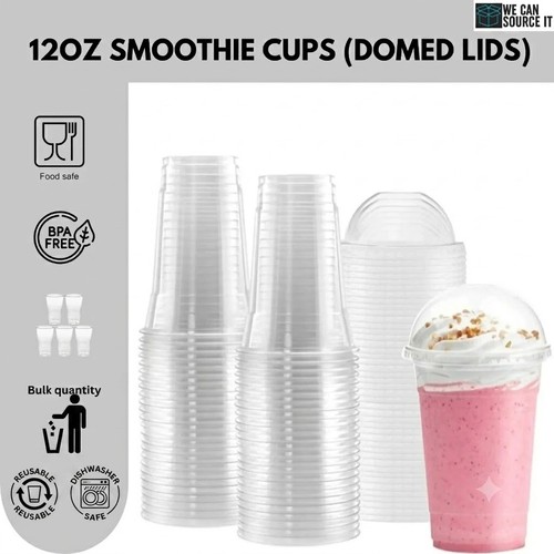 Reusable clear pet smoothie - reusable,