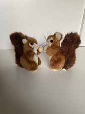 X2 Red Squirrels  Plush 5"