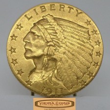1911 Indian Head Gold $2.5