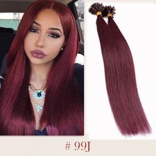 200S Thick Remy Pre bonded U Nail Tip Keratin Human Hair Extensions Balayage UK