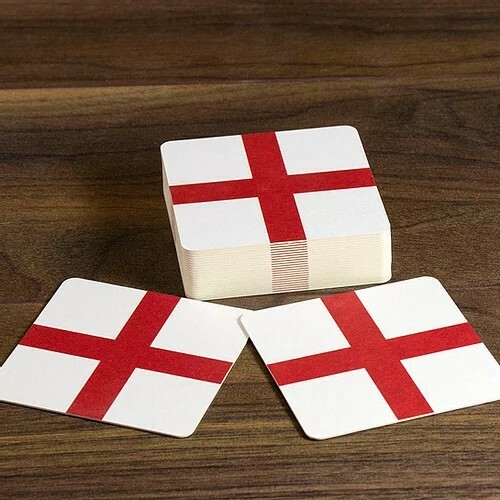 England flag beer mats - mats, /