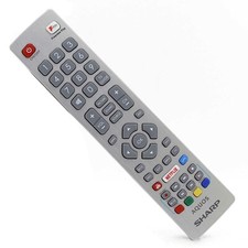 Genuine Sharp Aquos Remote Control SHW/RMC/0121 SHWRMC0121 For LCD TV's - Silver