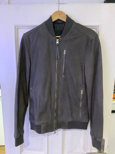 Allsaints mens leather bomber